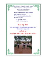 Liên môn về môi trường Thùng rác nhỏ, ý nghĩa lớn