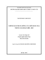 Chính sách trung đông của liên bang nga trong giai đoạn 2000 2015