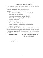 skkn một số biện pháp chỉ đạo giáo viên giáo dục vệ sinh cá nhân cho trẻ trong trường mầm non