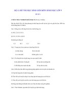 BỘ 15 đề THI học SINH GIỎI môn SINH học lớp 9 có đáp án