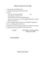 skkn rèn kĩ năng viết tiếng anh thcs