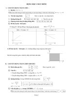bài tập tự luận chương 1 động học chất điểm