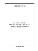 skkn dạy tập đọc theo hướng phát huy tính tích cực, chủ động của HS lớp 5 