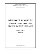 skkn hướng dẫn học sinh lớp 5 giải các bài toán về phân số