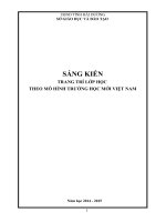 skkn tổ chức lớp học theo mô hình trường học mới đối với học sinh lớp 3 