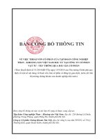 VỀ VIỆC THOÁI VỐN CỔ PHẦN CỦA TẬP ĐOÀN CÔNG NGHIỆP THAN – KHOÁNG SẢN VIỆT NAM ĐẦU TƢ TẠI CÔNG TY CỔ PHẦN VẬT TƯ - TKV THÔNG QUA ĐẤU GIÁ CỔ PHẦN