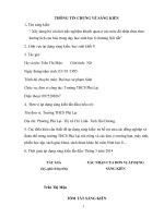 skkn xây dựng bộ câu hỏi trắc nghiệm khách quan trong dạy học môn sinh 8 chương nội tiết