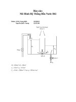 MÔ HÌNH MÔ PHỎNG trong hệ thống điều khiển tự động