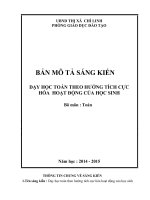 skkn dạy học toán theo hướng tích cực hóa hoạt động của học sinh lớp 1