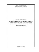 skkn một số phương pháp hỗ trợ học sinh thực hành kĩ năng nghe 