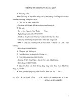 skkn một số bài tập bổ trợ nhằm nâng cao kỹ thuật tâng cầu bằng đùi cho học sinh lớp 6 trường THCS