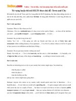 Từ vựng luyện thi nói IELTS theo chủ đề: Town and City