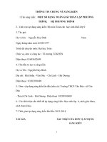 skkn một số dạng toán giải toán lập phương trình hệ phương trình 