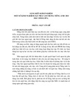 SANG KIEN KINH NGHIEM TIENG ANH LOP 6