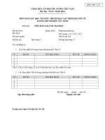 Mẫu đơn đăng ký chương trình đào tạo Tiến sĩ