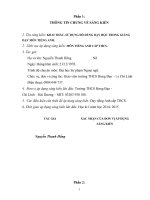 skkn khai thác, sử dụng đồ dùng dạy học trong giảng dạy bộ môn tiếng anh thcs