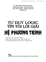 Tìm tòi lời giải hệ phương trình
