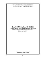 skkn  chỉ đạo khai thác hiệu quả các bài dạy phân môn luyện từ và câu lớp 4 