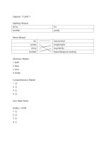 Wonder reading for starters 1 keys 