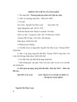 skkn phương pháp dạy phân môn tập đọc nhạc 