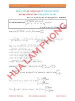 Hệ phương trình luyện thi THPT quốc gia ( Thầy Lâm Phong )