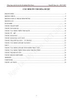 Tổng hợp câu hỏi ôn thi tốt nghiệp hóa dược