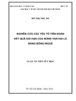 Nghiên cứu các yếu tô tiên đoán kết quả dài hạn của nong van hai lá bằng bóng Inoue