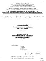 Sổ tay hướng dẫn đánh giá tác động môi trường cho phát triển du lịch 