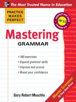 Practice makes perfect mastering grammar 