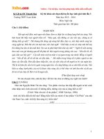 Đề thi chọn đội tuyển học sinh giỏi cấp tỉnh môn Ngữ văn lớp 12 trường THPT Lam Kinh, Thanh Hóa năm học 2015 - 2016 (Lần 3)