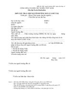 Đơn xin thay đổi người hướng dẫn trường HUST