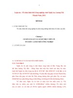 TỔ CHỨC LÃNH THỔ CÔNG NGHIỆP TỈNH NGHỆ AN