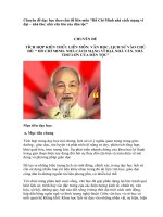 Chuyên đề dạy học theo chủ đề liên môn ngữ văn, lịch sử 9 