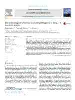 The moderating role of biomass availability in biopower cofiring d A sensitivity analysis
