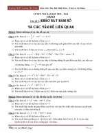 LTDH khảo sát hàm số