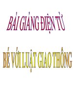 Bài giảng điện tử đề tài Bé với luật giao thông