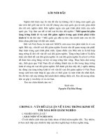 Luận văn tác động của tăng trưởng kinh tế đến xoá đói giảm nghèo ở việt nam 