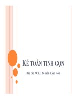 BÁO CÁO KẾ TOÁN TINH GỌN
