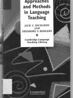 Approaches and methods in language teaching 
