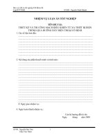 THIẾT KẾ VÀ THI CÔNG MẠCH ĐIỀU KHIỂN TỪ XA THIẾT BỊ ĐIỆN THÔNG QUA ĐƯỜNG DÂY ĐIỆN THOẠI CỐ ĐỊNH