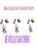 Bài giảng điện tử đề tài Bé với luật giao thông