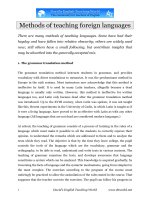 Methods of teaching foreign languages   article 