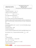 Đề thi khảo sát chất lượng đầu năm môn Toán lớp 9 trường THCS Xuân Lai, Gia Bình năm 2015 - 2016