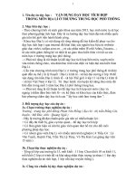 Vận dụng dạy học tích hợp trong môn địa lí ở trường trung học phổ thông 