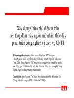 Xây dựng Chính phủ điện tử trên nền tảng đám mây nguồn mở nhằm thúc đẩyphát triển công nghiệp và dịch vụ CNTT