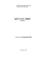 Bài giảng Kết cấu thép(Đại học Thủy lợi)