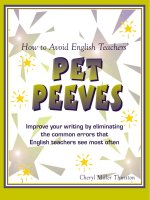 How to avoid english teachers pet peeves   miller thurston cheryl 