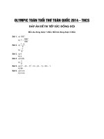 dap an THCS dong doi 2014