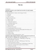 Báo cáo tốt nghiệp Kế toán nguyên vật liệu tại công ty TNHH quảng cáo Thanh Tùng