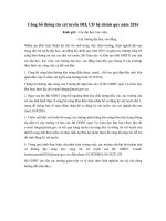 Công bố thông tin xét tuyển ĐH, CĐ hệ chính quy năm 2016